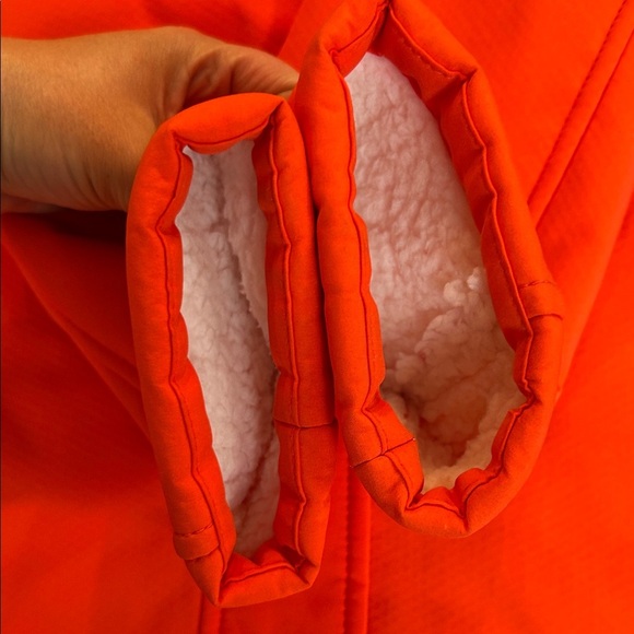 Talbots Women's Orange Hooded Raincoat - Picture 3 of 8